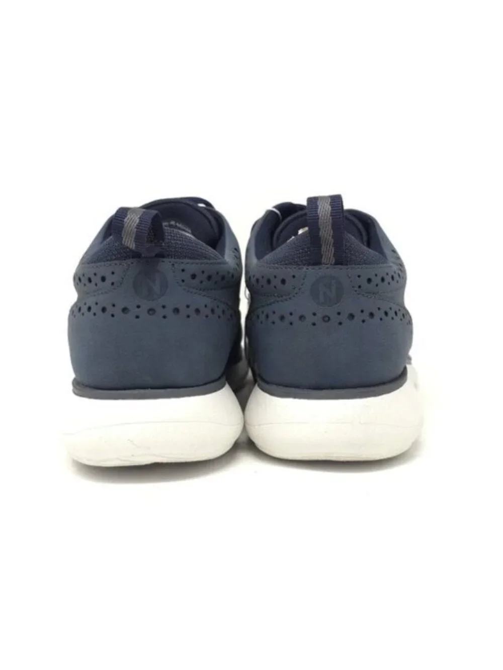 New Nunn Bush Stance Knit Wingtip Oxford Navy Multi Walking Shoes Men’s 10.5M